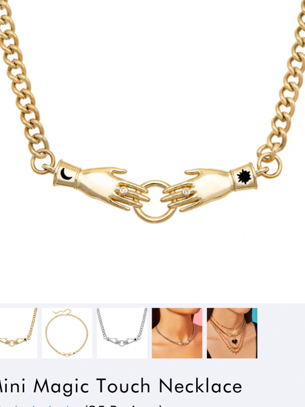 Little Rooms Sun and moon necklace